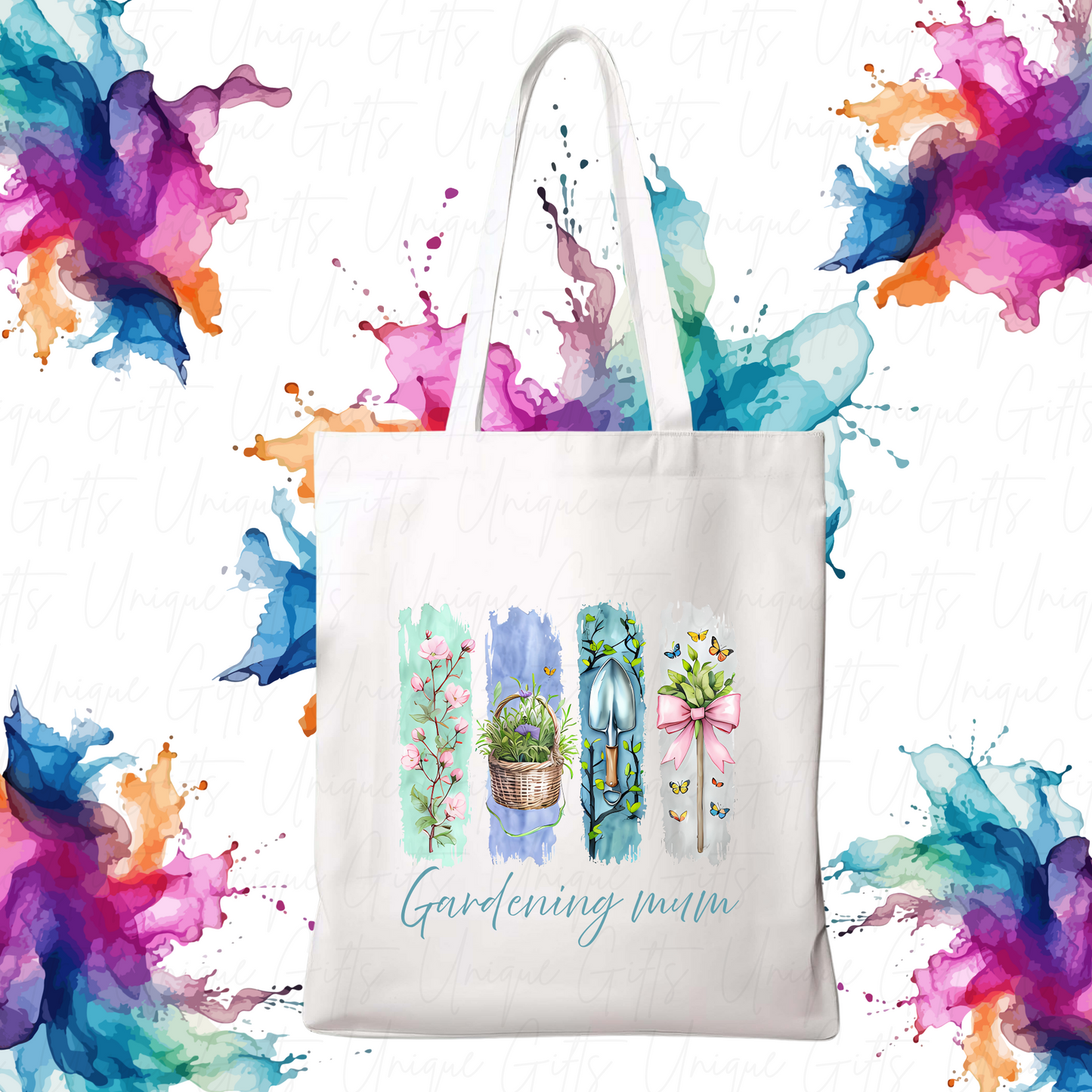 Tote Bag – Gardening Mum Design, Reusable Everyday Bag for Plant Lovers