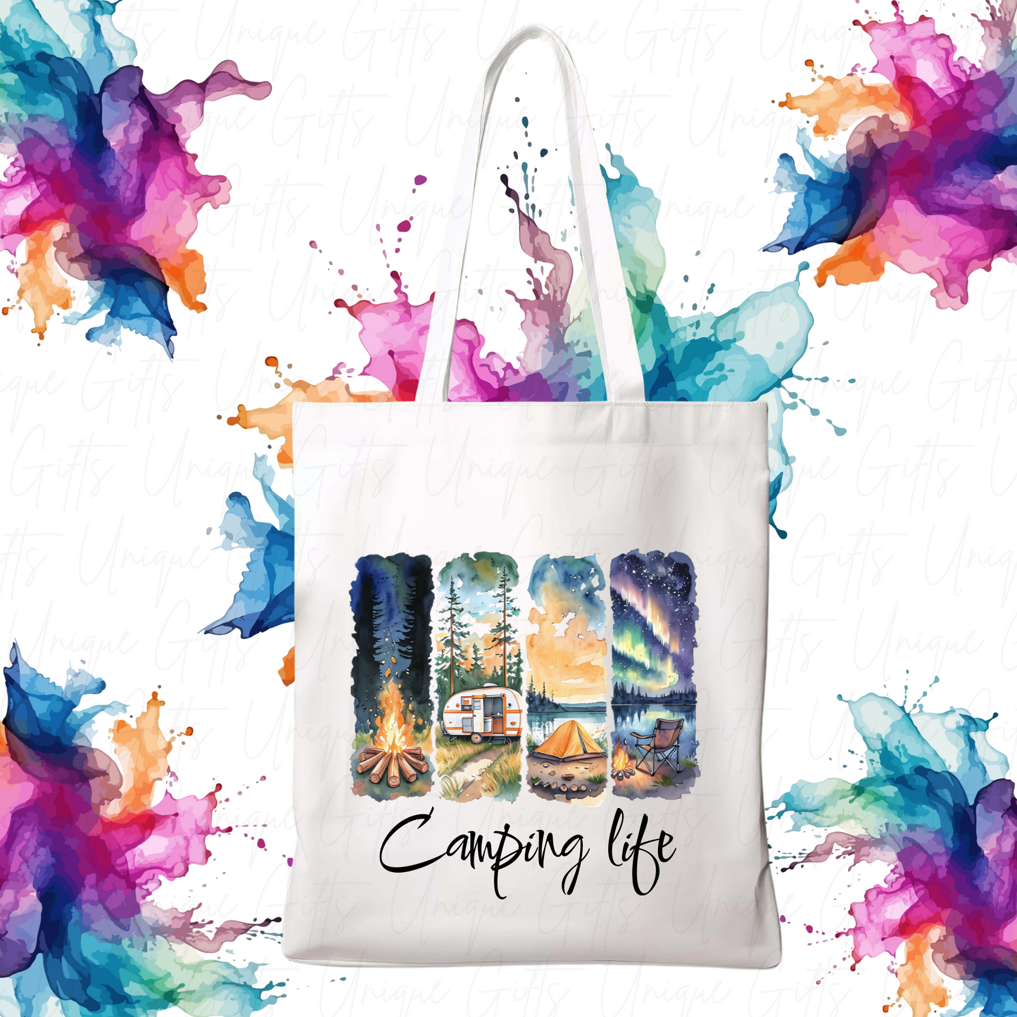 Tote Bag – Camping Life Design, Reusable Outdoor & Everyday Bag