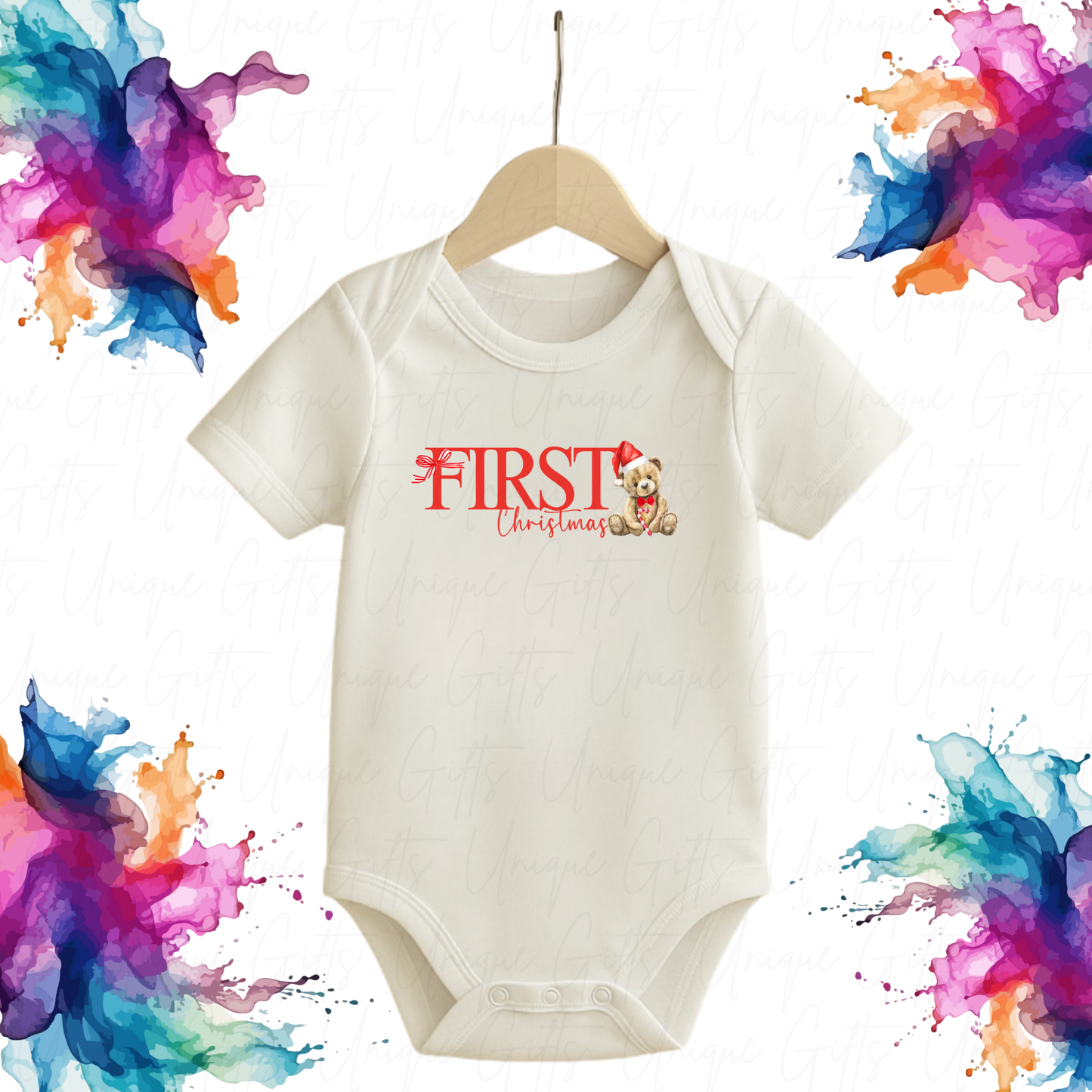 My First Christmas Baby Grow