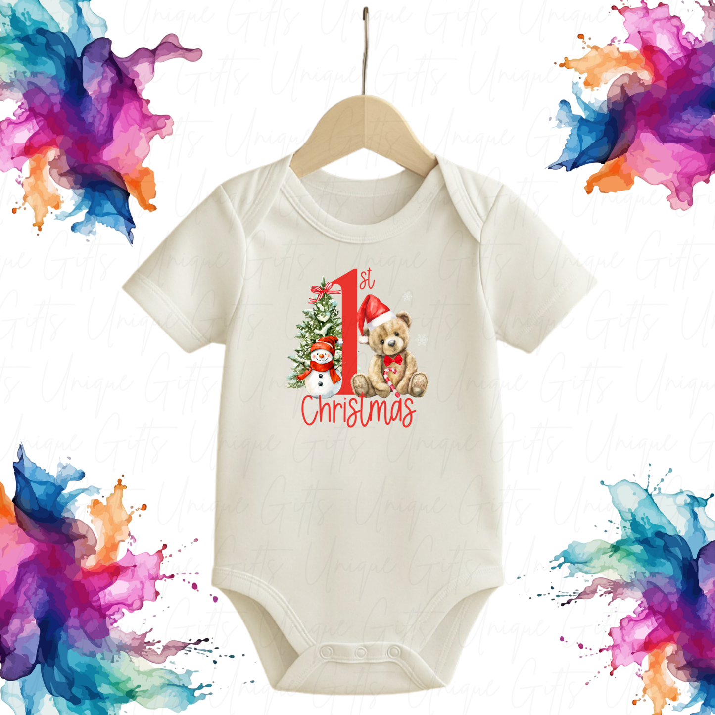 My First Christmas Baby Grow
