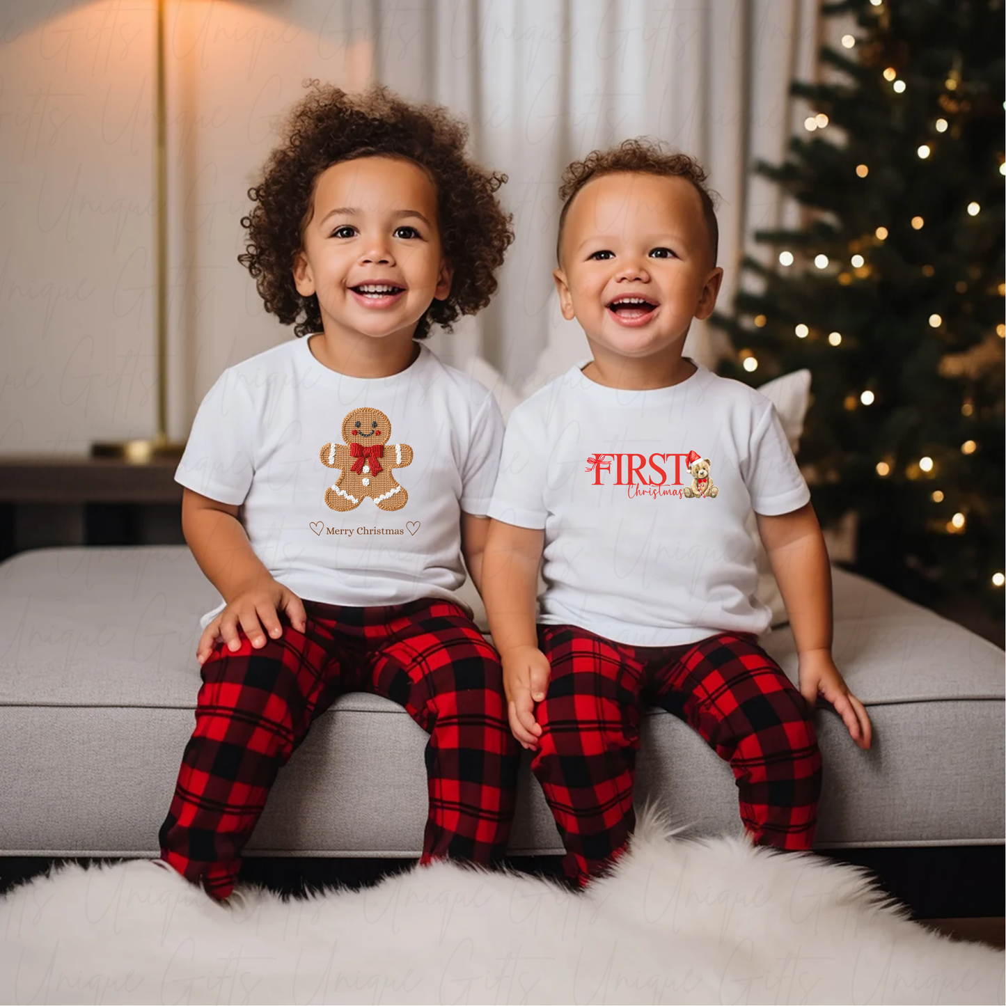 Personalised 1st Christmas T-Shirt – Cute Bear Design | Custom Baby’s First Christmas Outfit