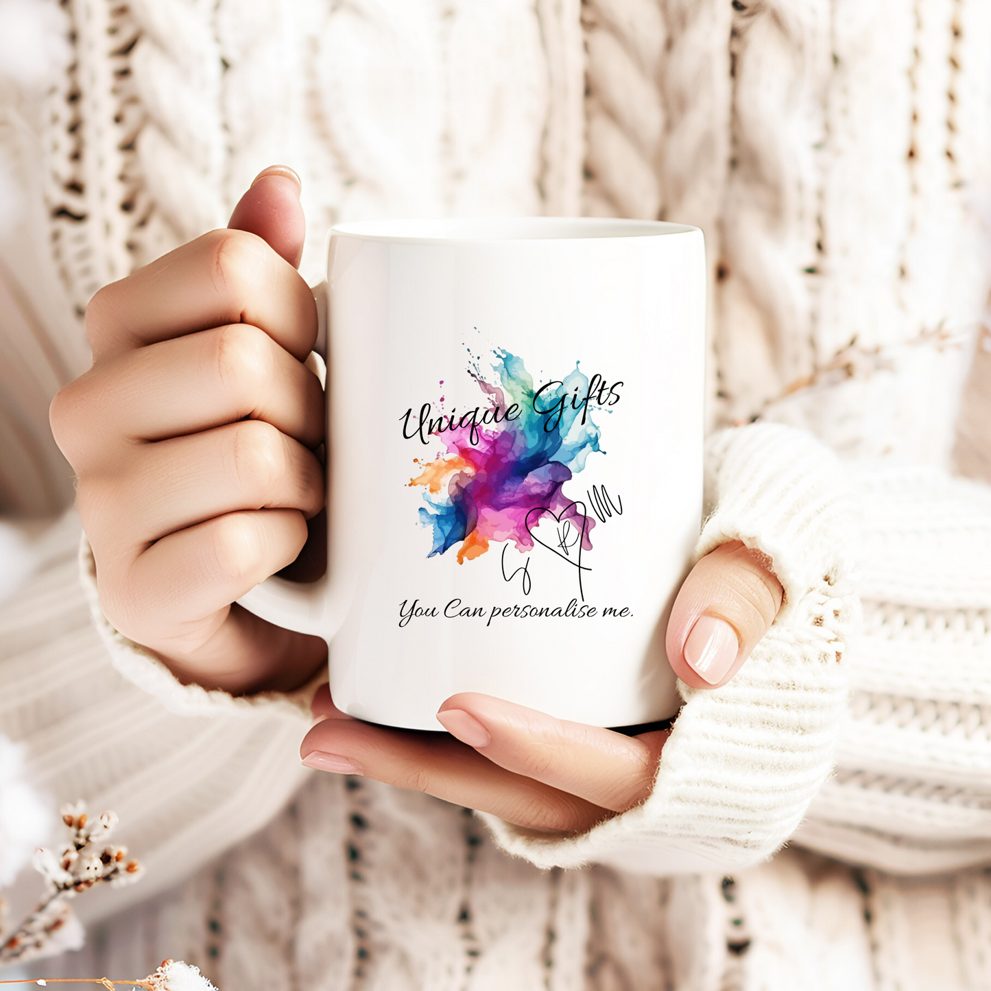 Personalised 11oz Coffee Mug – Custom Name or Message | Perfect Gift