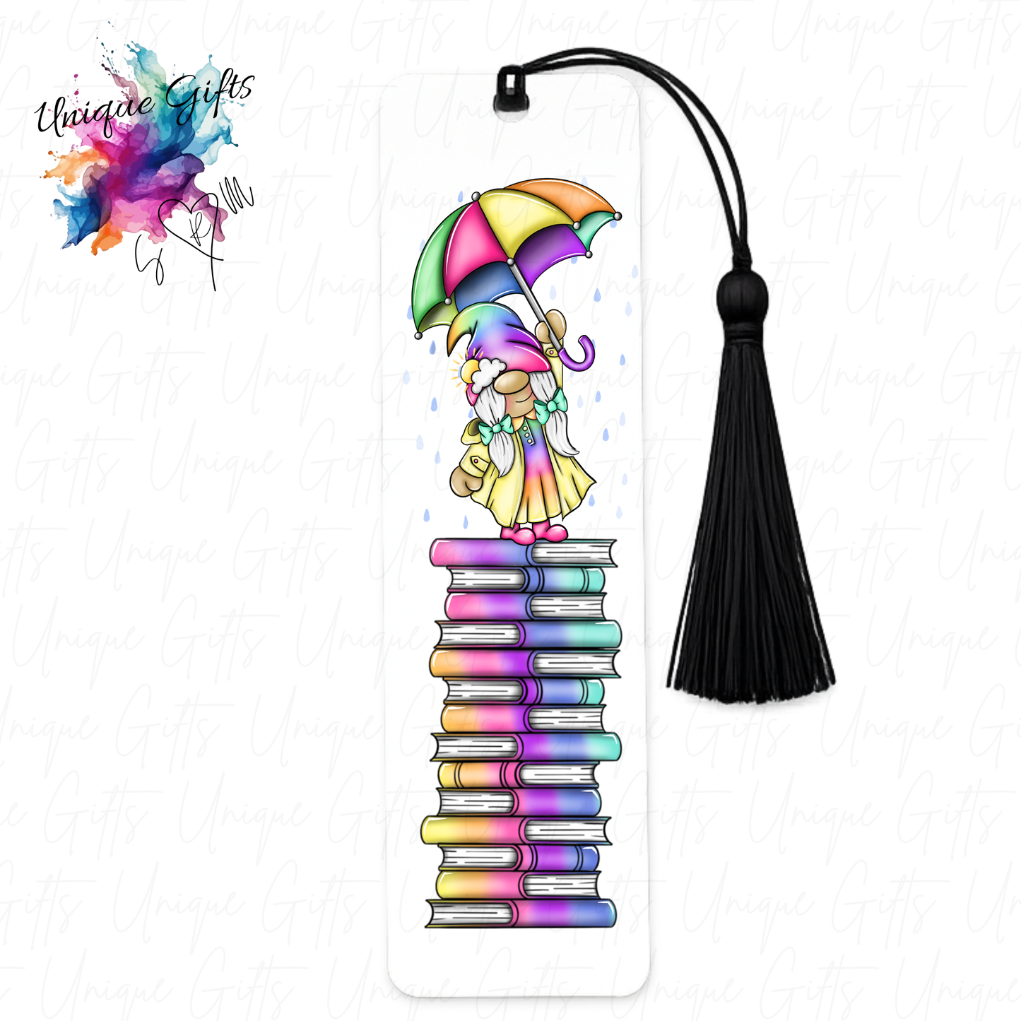 Personalised aluminium bookmark with tassel – size and quality reference