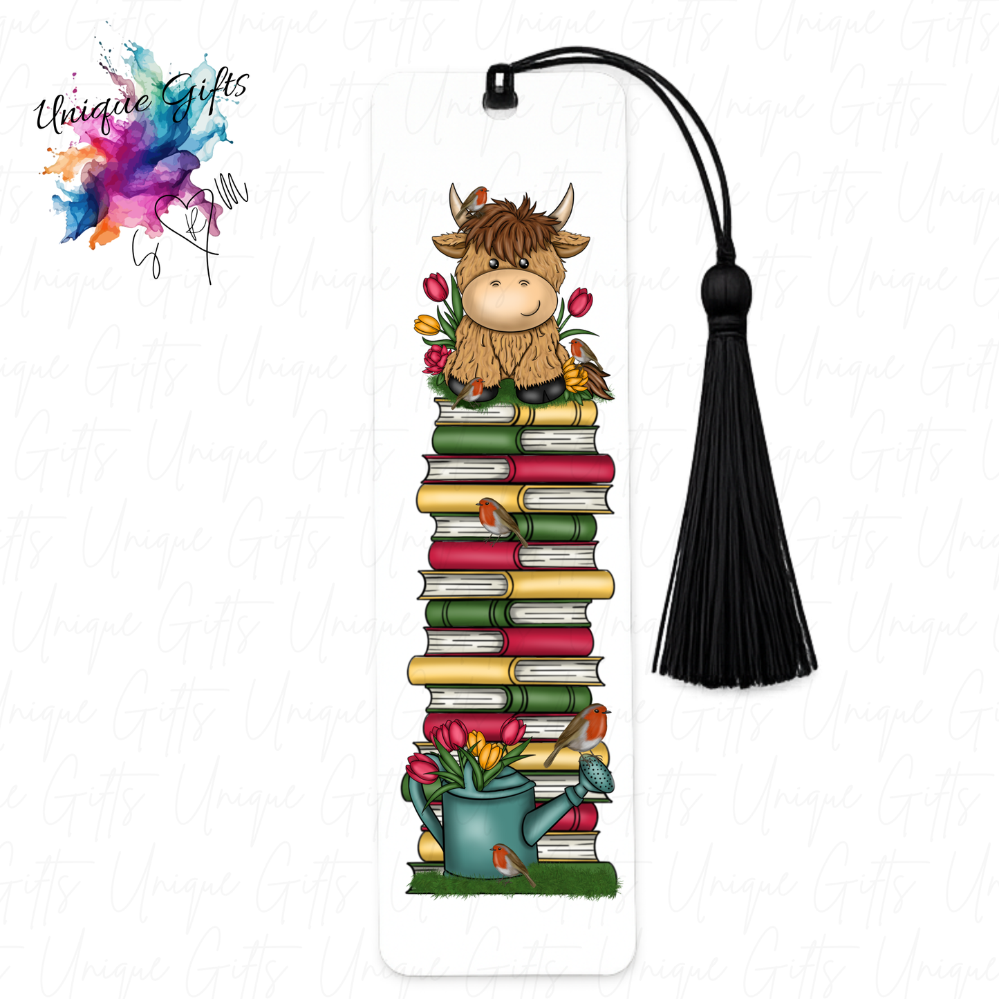 Personalised aluminium bookmark with tassel – size and quality reference