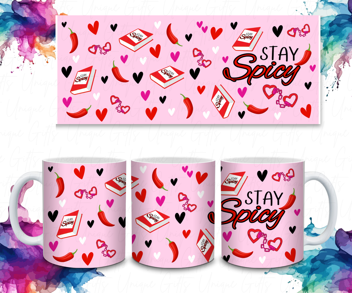 Adult Coffee Mug Featuring a Stay Spicy!