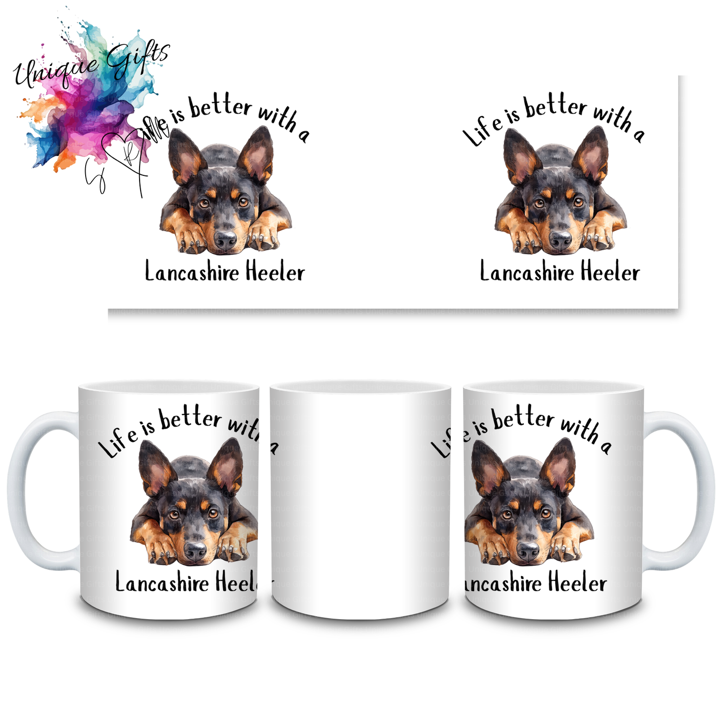 Lancashire Heeler Coffee Mug | Life is Better with a Lancashire Heeler – 11oz Ceramic