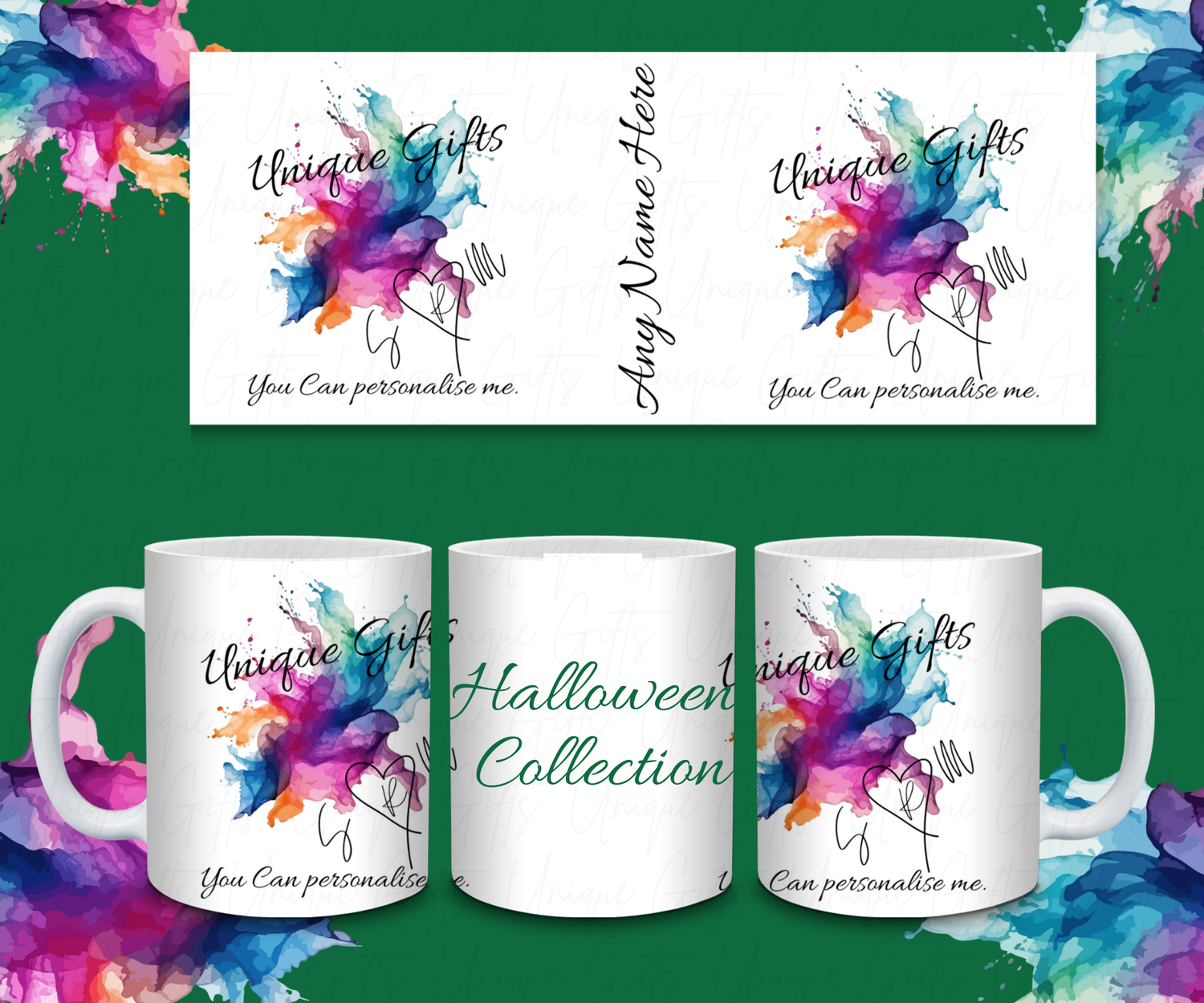 Halloween Personalised 11oz Coffee mug.