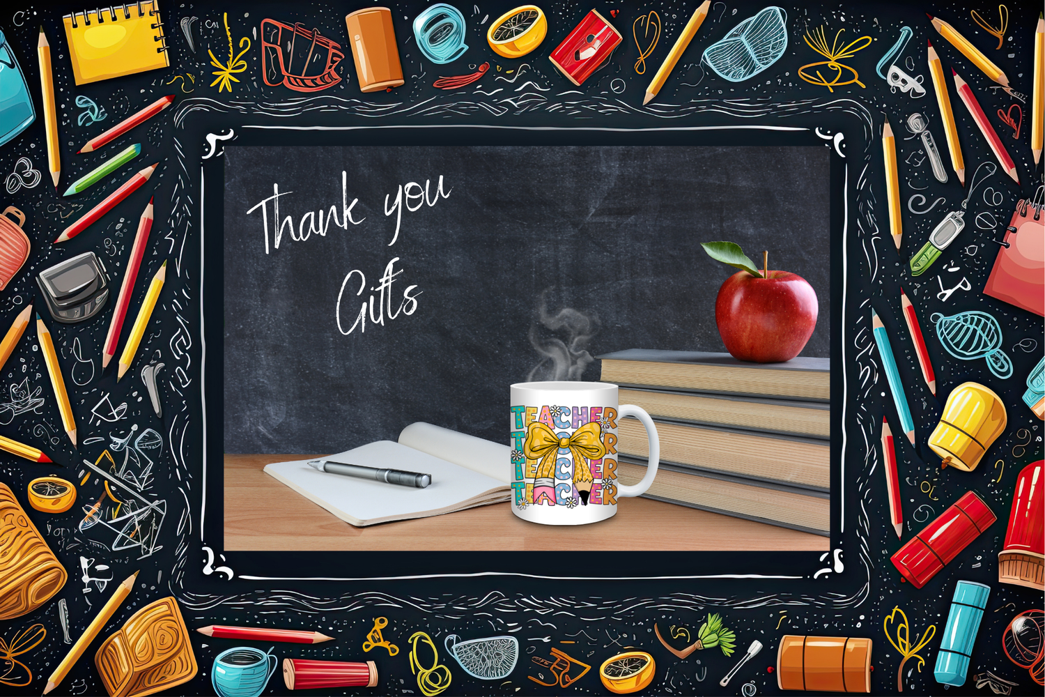 Teacher gifts. Personalised Teacher Thank you Gifts. Teacher Appreciation Gift, End of Term Gift. Class Gifts. Nursery Teacher Gift.