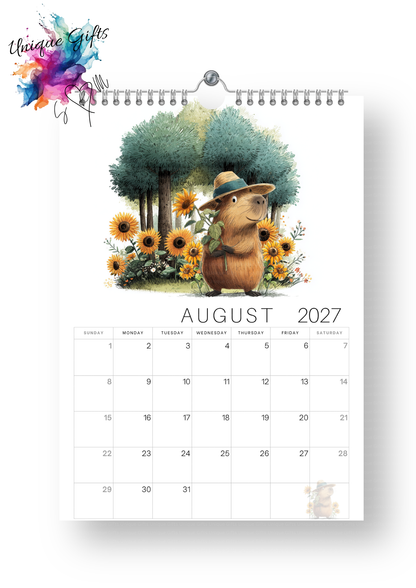 Timber Tales Capybara Calendar 2027