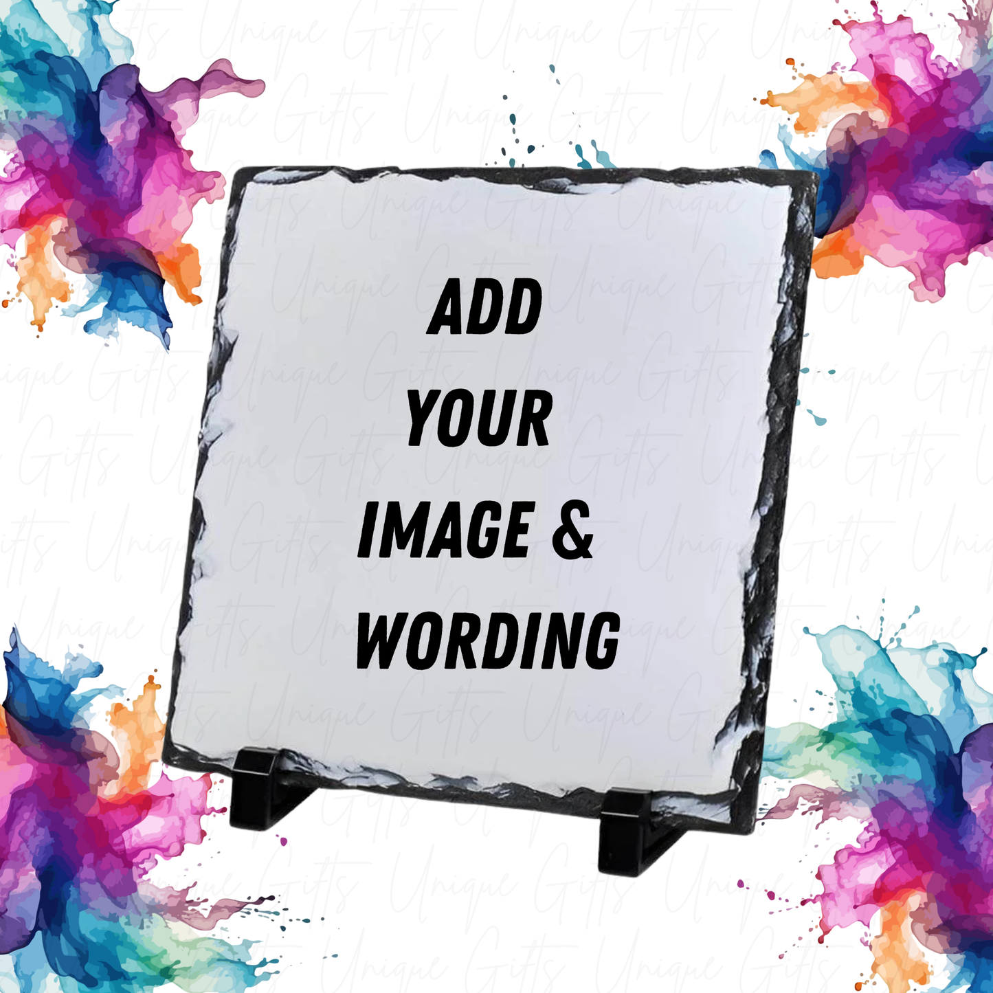 Photo Slate Tester Offer – Custom 15cm or 20cm Natural Slate | Personalised Photo Gift & Keepsake