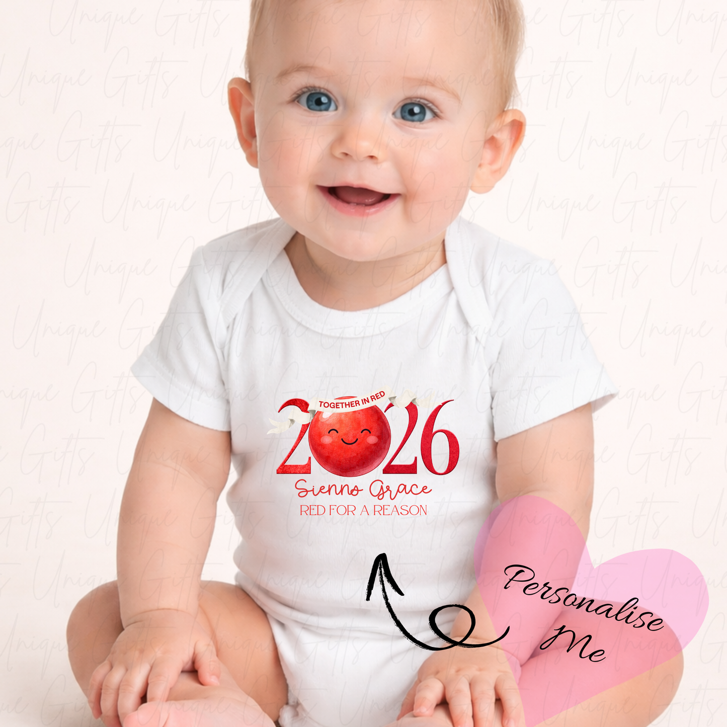 Red Nose Day 2026 Baby Grow | Unique Gifts