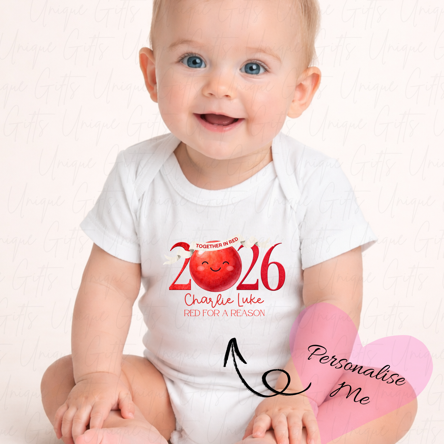 Red Nose Day 2026 Baby Grow | Unique Gifts