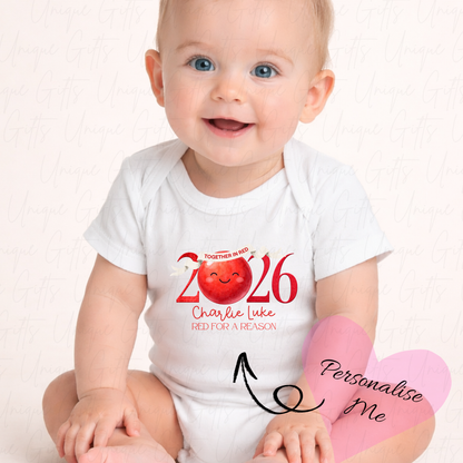 Red Nose Day 2026 Baby Grow | Unique Gifts