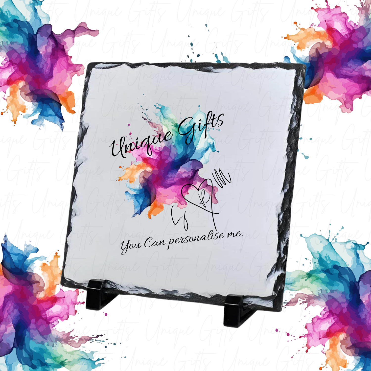Personalised Photo Slate – Custom Natural Slate Keepsake Gift – Unique Gifts
