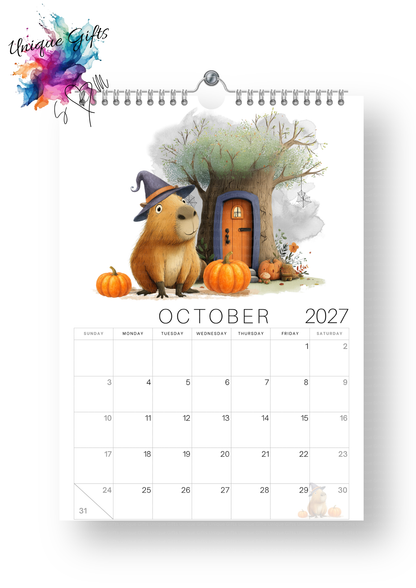 Timber Tales Capybara Calendar 2027