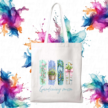 Tote Bag – Gardening Mum Design, Reusable Everyday Bag for Plant Lovers