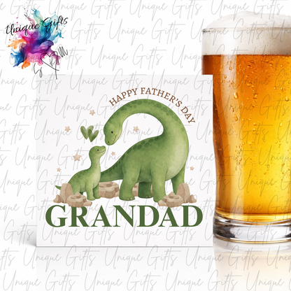 Personalised dinosaur Father's Day card – Dad or Grandad | Unique Gifts