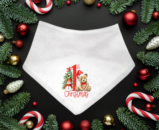 My First Christmas Bandana Bib – Festive Baby Bib