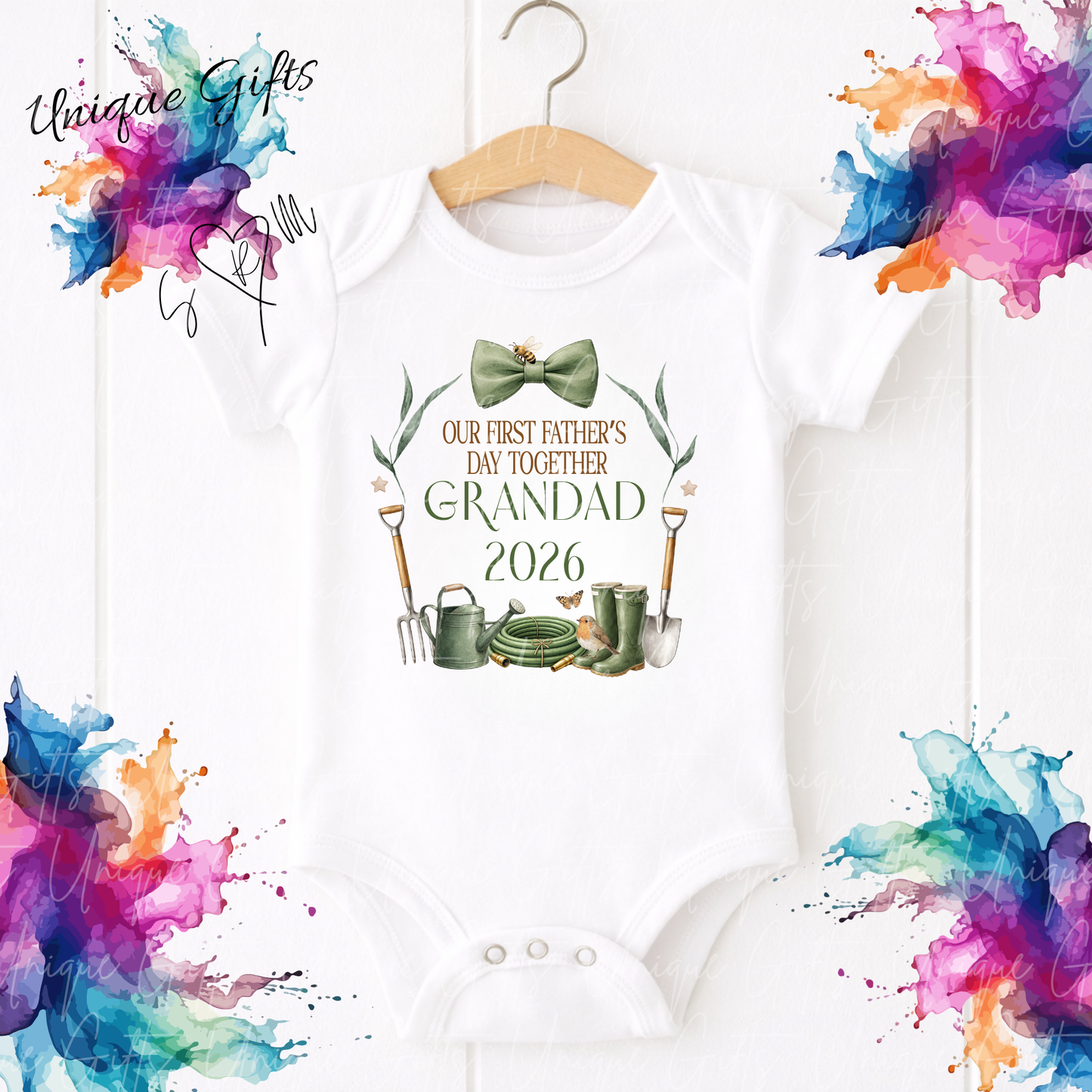 Gardening Dad or Grandad Baby Grow | Unique Gifts