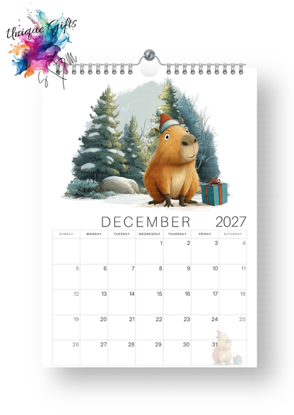 Timber Tales Capybara Calendar 2027