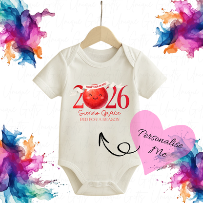 Red Nose Day 2026 Baby Grow | Unique Gifts