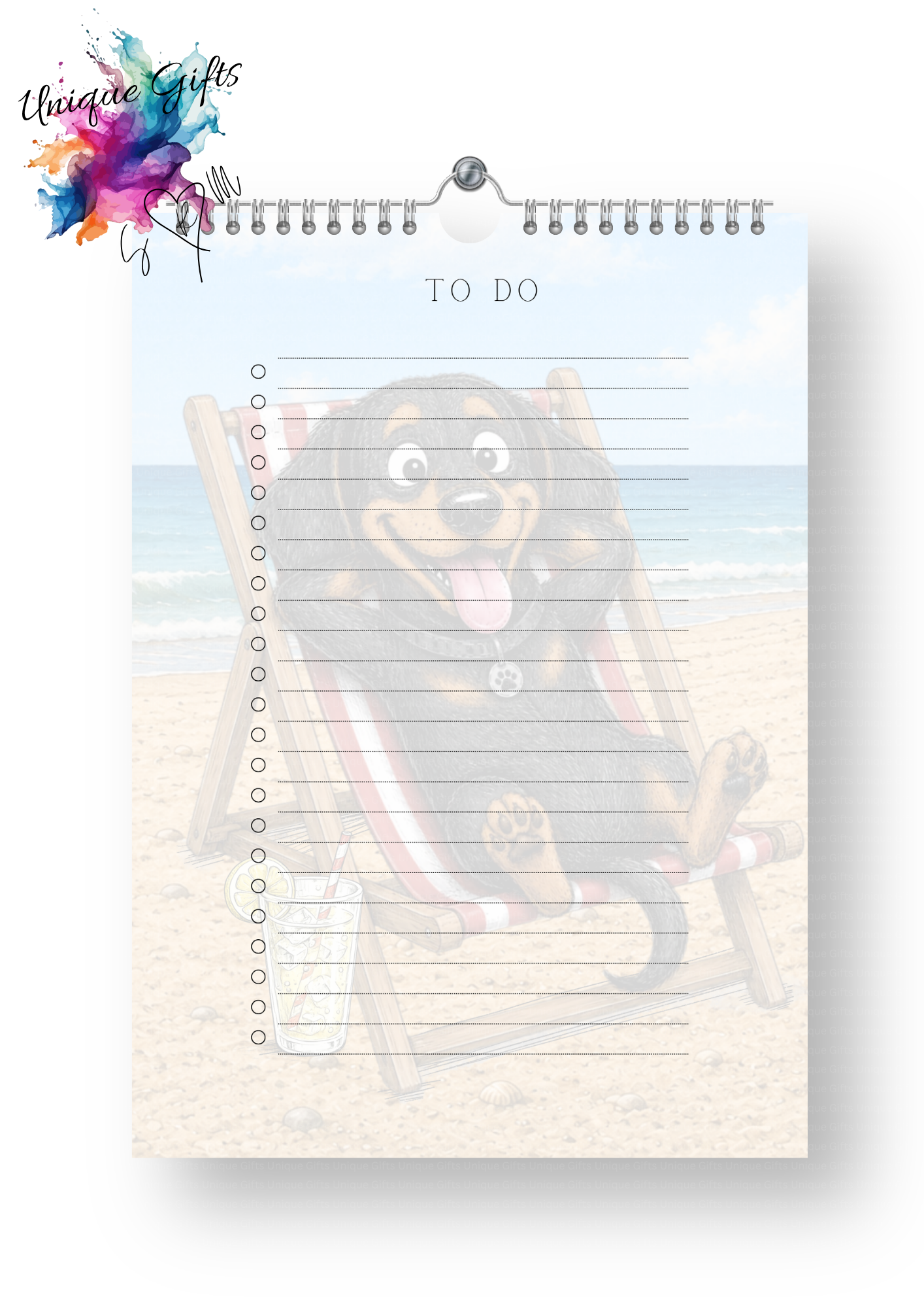 Dachshund Doodle Calendar 2027