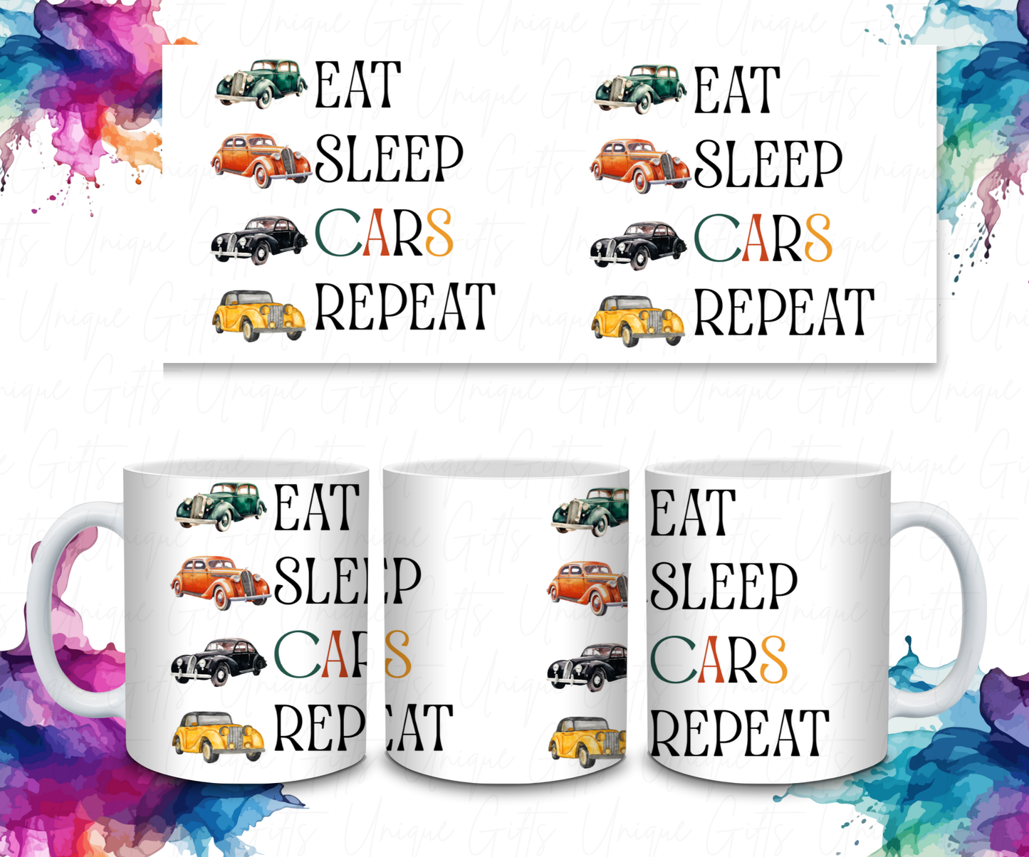 Coffee Mug Featuring Eat Sleep .......... Repeat.
