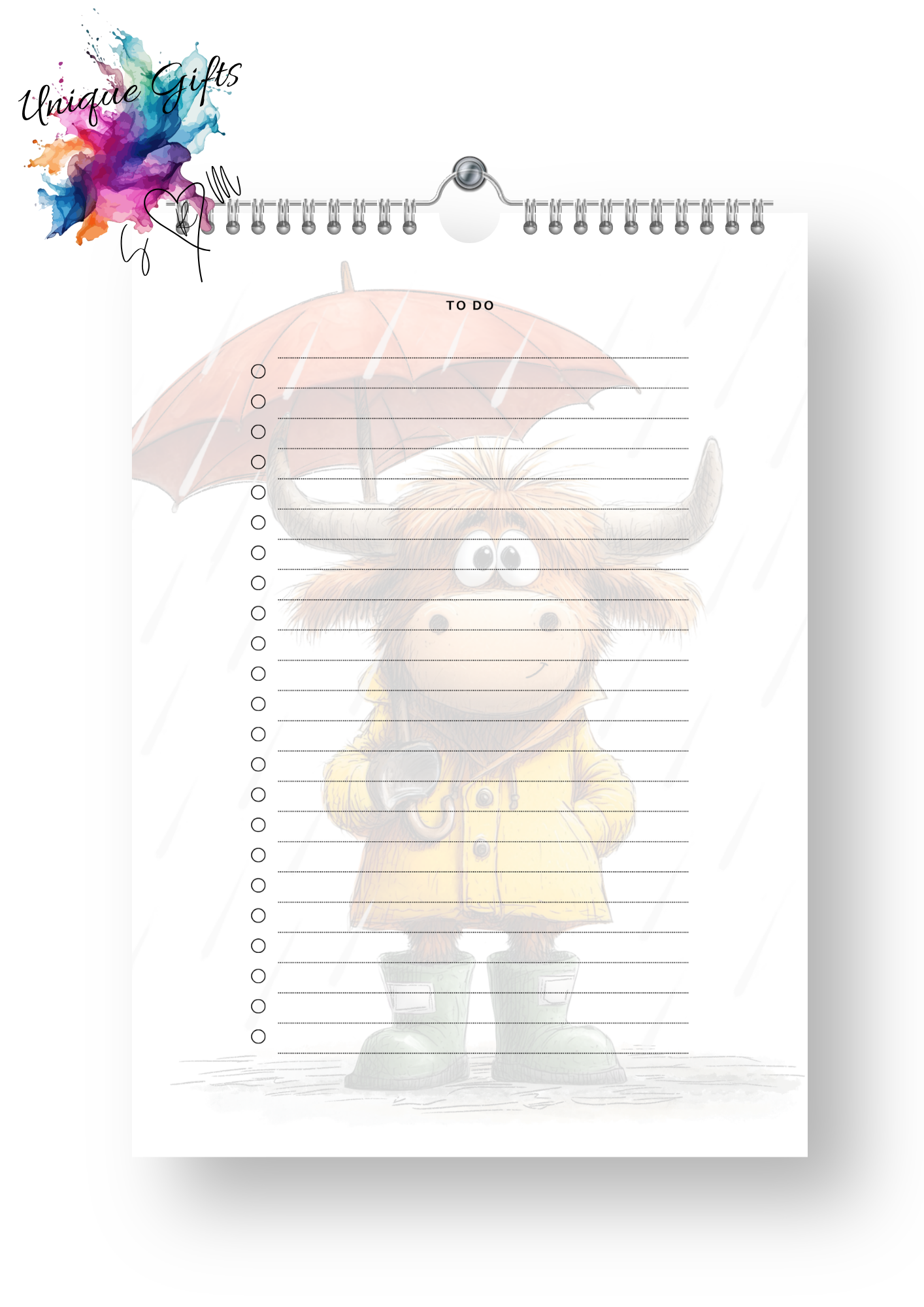 Moo-tiful Moments Highland Cow Calendar 2027