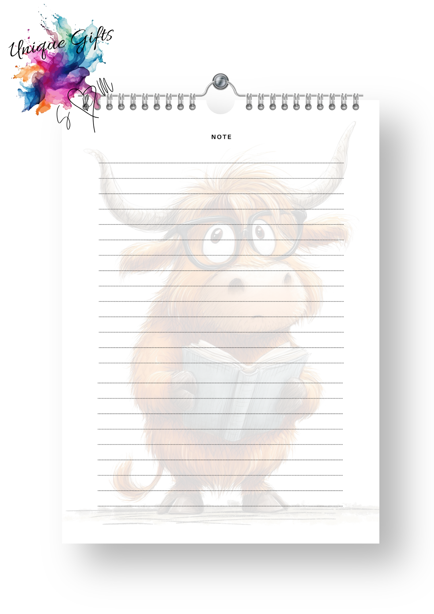 Moo-tiful Moments Highland Cow Calendar 2027