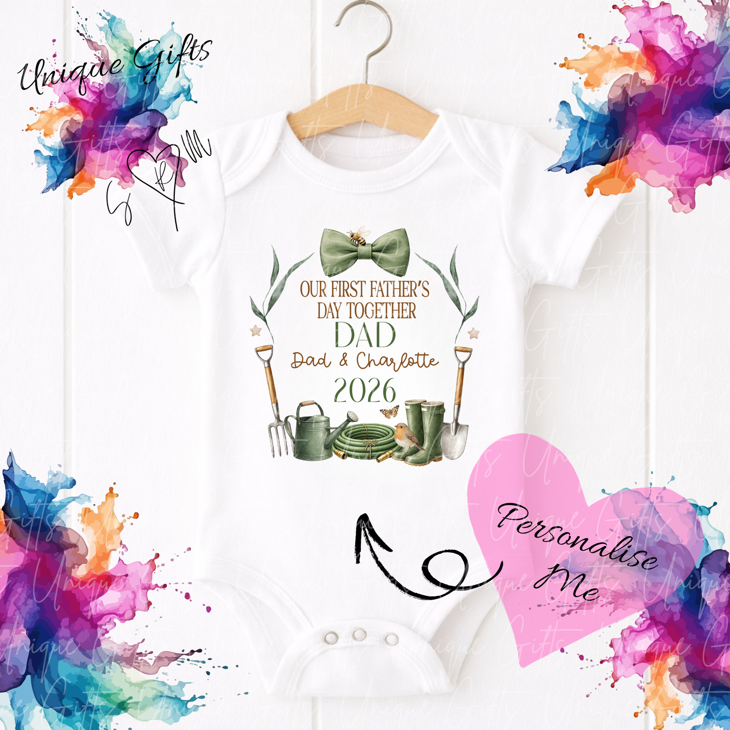 Gardening Dad or Grandad Baby Grow | Unique Gifts