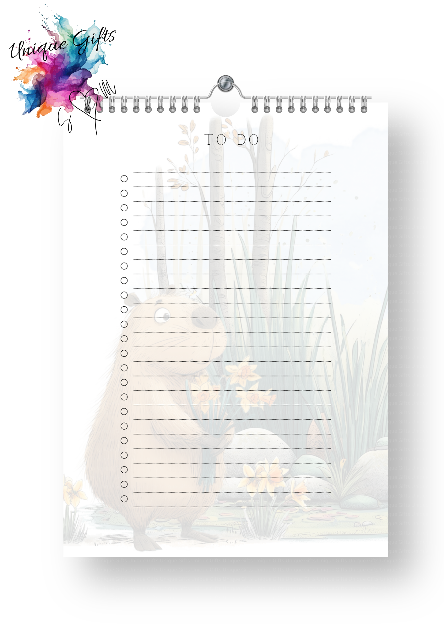 Timber Tales Capybara Calendar 2027