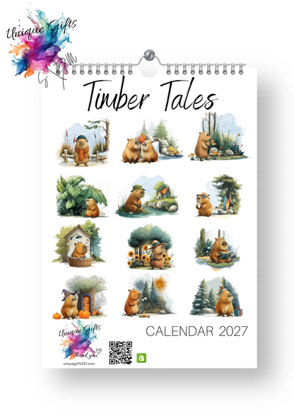 Timber Tales Capybara Calendar 2027