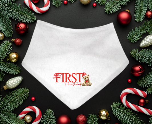 My First Christmas Bandana Bib – Festive Baby
