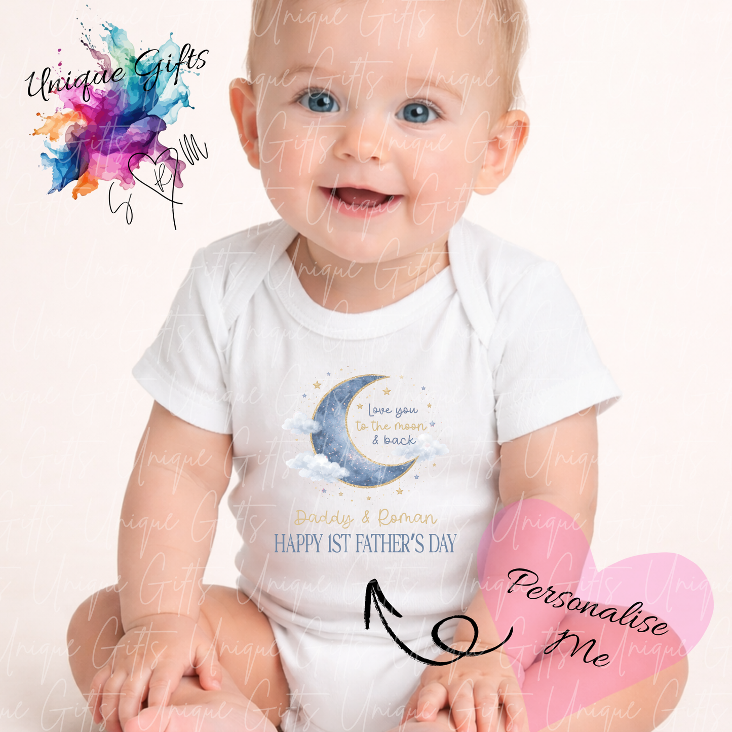 Happy 1st Father's Day Baby Grow | Unique Gifts