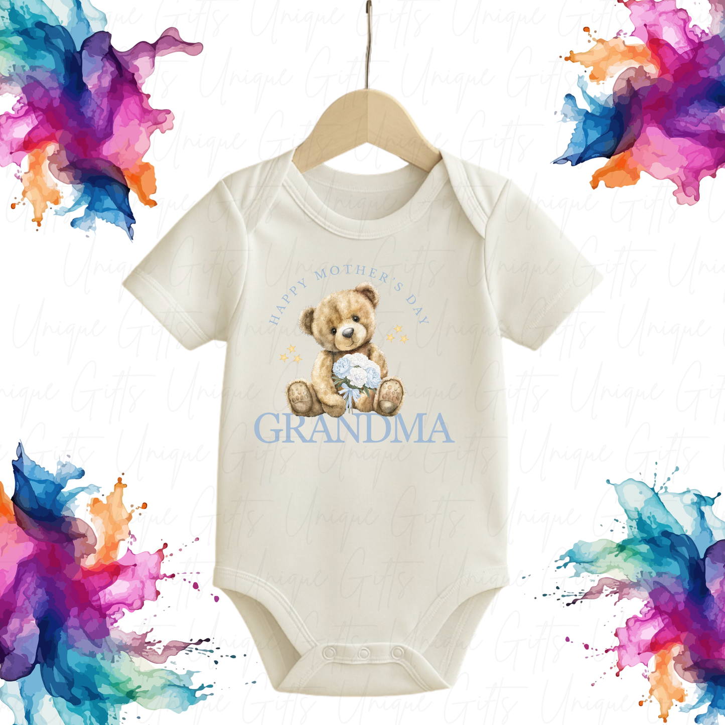 Happy Mother's Day Grandma Baby Grow | Unique Gifts