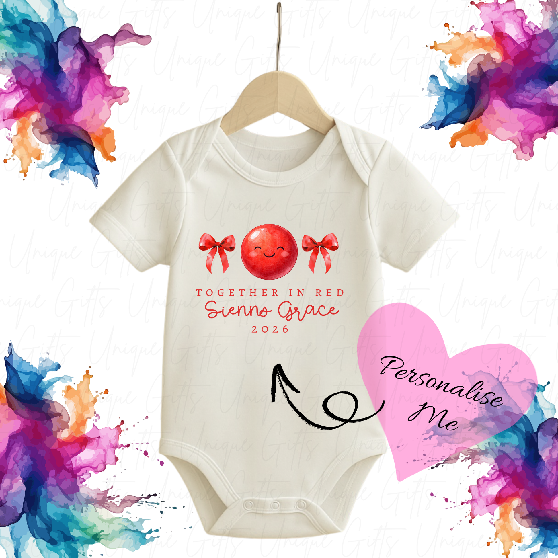 Red Nose Day Baby Grow | Unique Gifts
