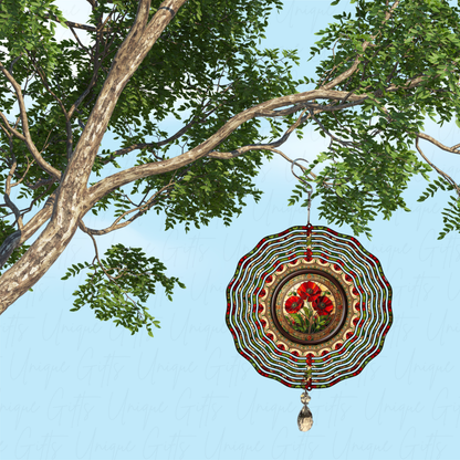 Wind Spinner Favourite Poppy Design.