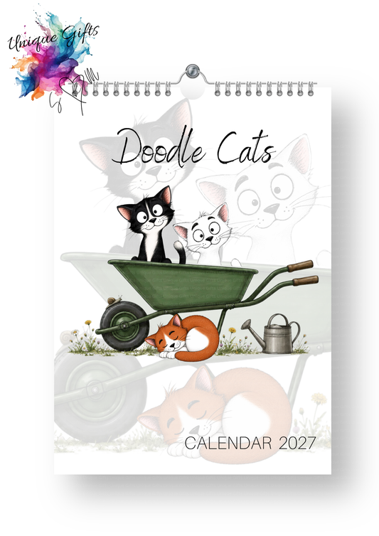 Doodle Cats Calendar 2027