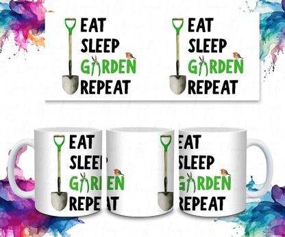 Coffee Mug Featuring Eat Sleep .......... Repeat.