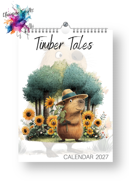 Timber Tales Capybara Calendar 2027