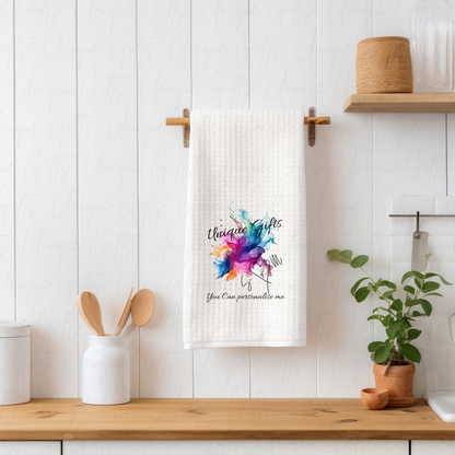 Personalise Me Tea Towel – Custom Kitchen Style.