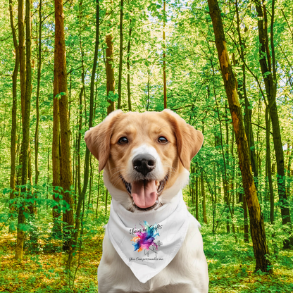 Personalise Me Dog Bandana – Custom Pet Scarf for Small, Medium & Large Dogs