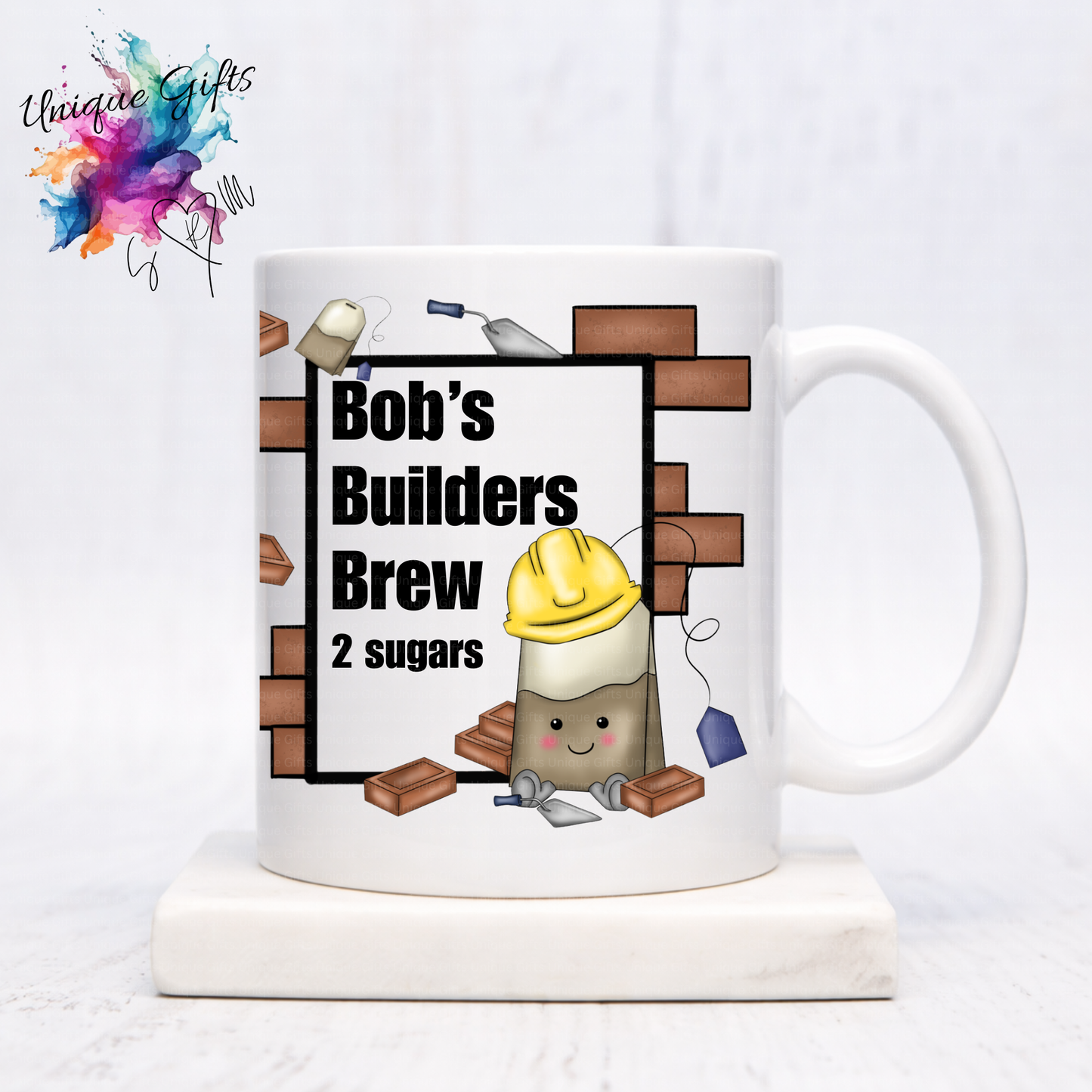 Personalised Builders Brew Mug