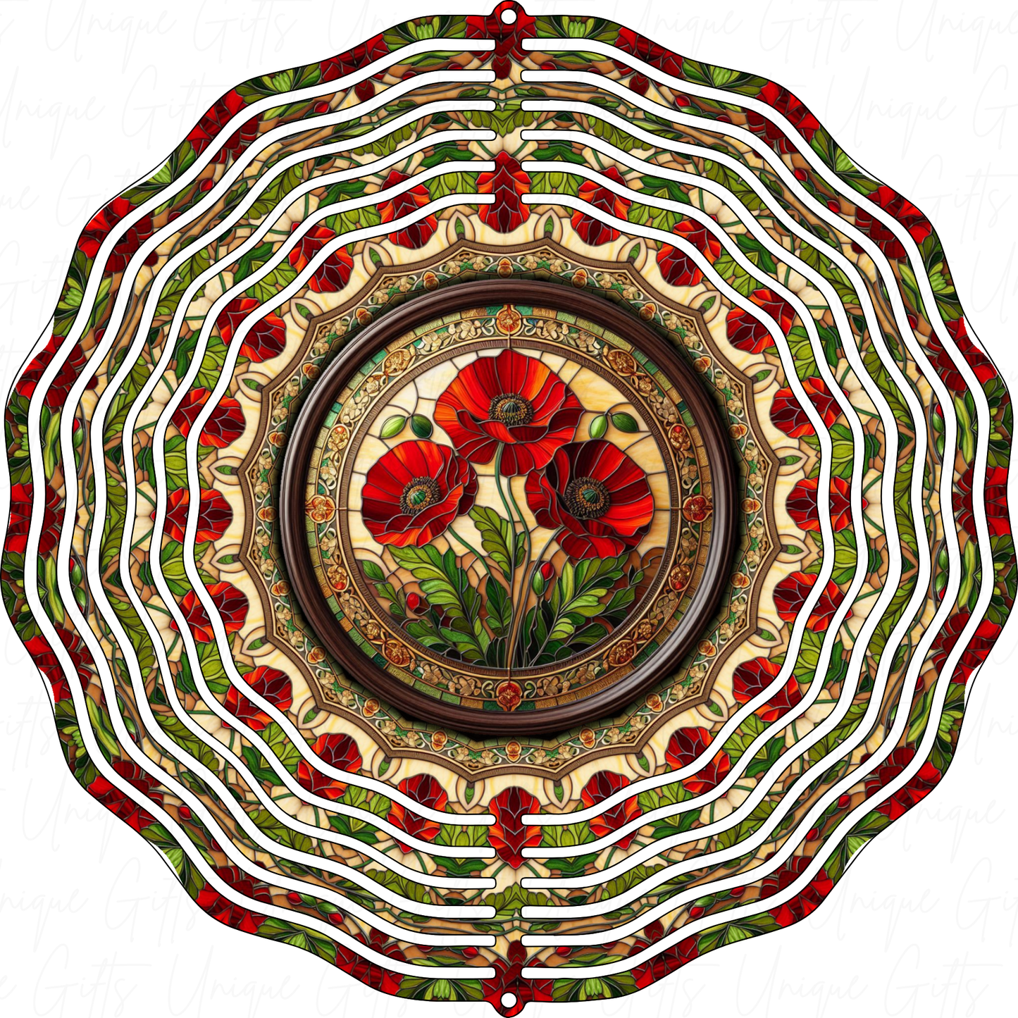 Wind Spinner Favourite Poppy Design.