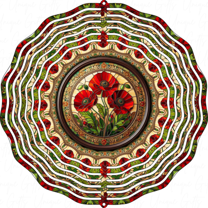 Wind Spinner Favourite Poppy Design.