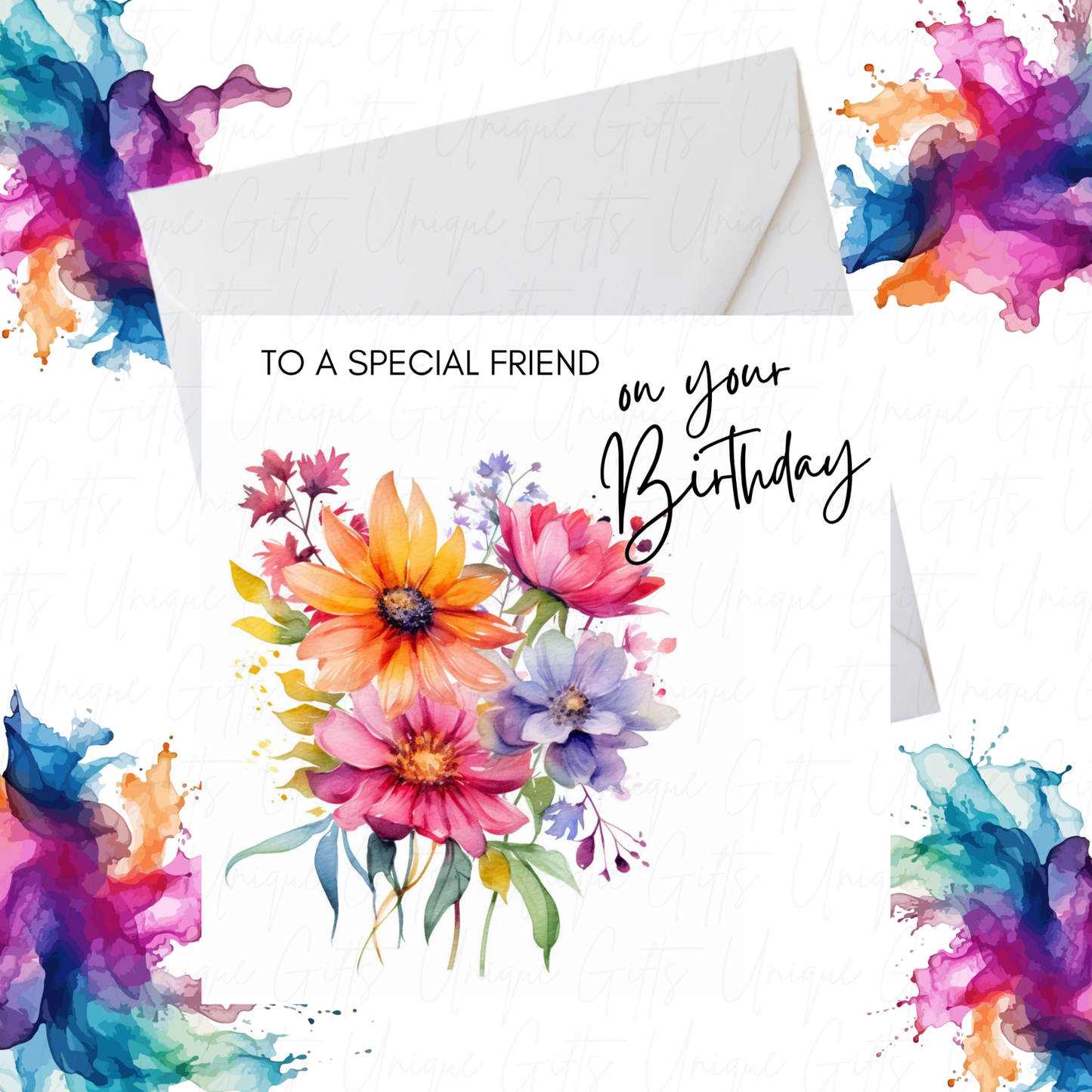 Birthday Card for Special Friend – Handmade, Thoughtful Design