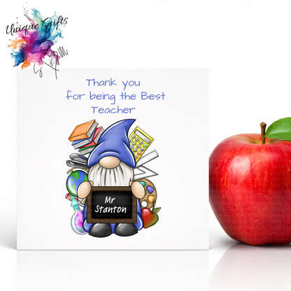 Best Teacher Card – Gnome Boy