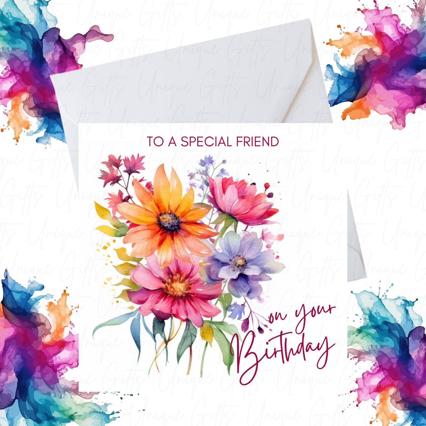Birthday Card for Special Friend – Handmade, Thoughtful Design