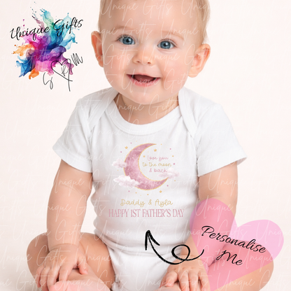 Happy 1st Father's Day Baby Grow | Unique Gifts