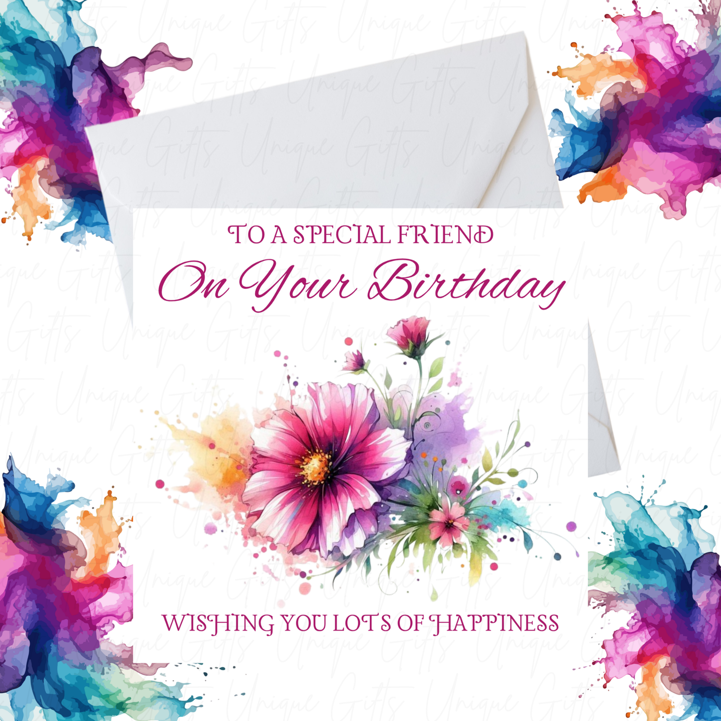 Birthday Card for Special Friend – Handmade, Thoughtful Design